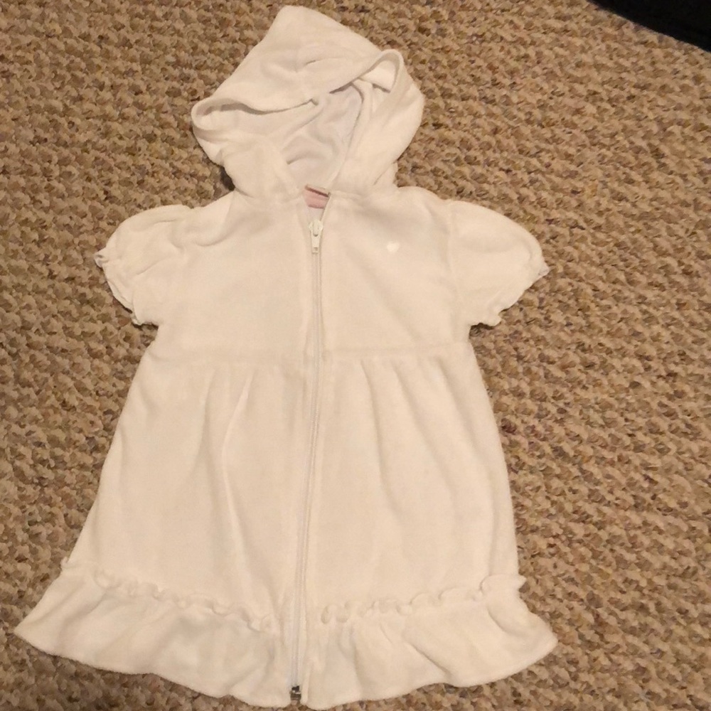 Old Navy Toddler Swim Coverup 2T Zip Up Hooded
